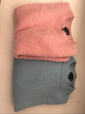 Crewcuts Girls Pink and Light Blue Sweater Set